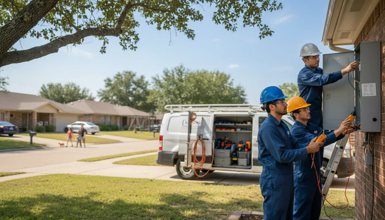 Certified electrician providing emergency electrical services in Bennington, KS